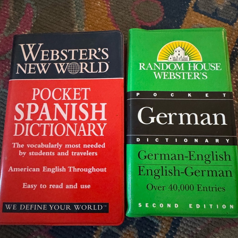 Webster's Pocket Spanish and German Dictionaries